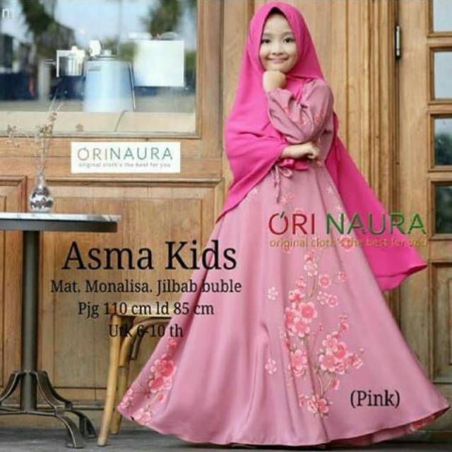 Gamis set anak remaja ASMA KIDS ORINAURA