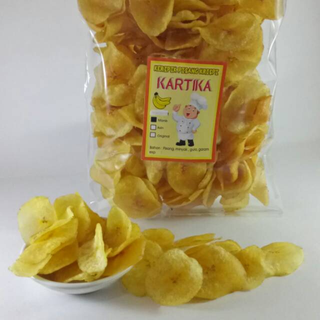 

KARTIKA KRIPIK PISANG KRISPI - Manis Asin Original 250 gram Fresh cemilan Renyah ASLI LAMPUNG