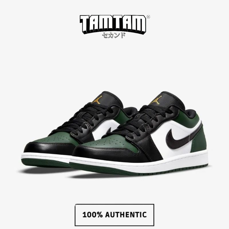 NIKE AIR JORDAN 1 LOW GREEN TOE ORIGINAL