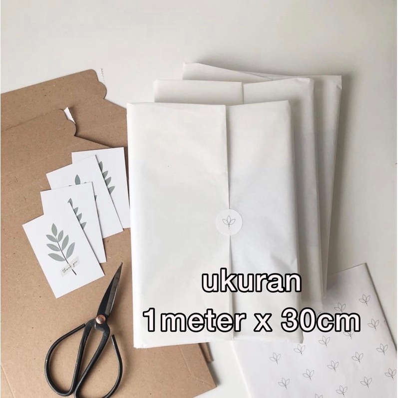 

Kertas kraft / doorslag / packing (putih)