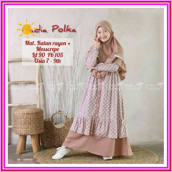 Gamis Anak Lebaran Terbaru 2022 Umur 9 10 11 12 13 Tahun Remple Murah Perempuan Mulimah Gamis Anak D