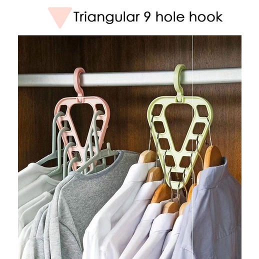 Magic Hanger 9 Hole Gantungan Pakaian Serbaguna Rak Hemat Ruangan