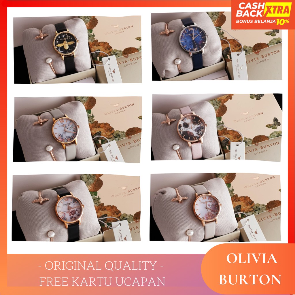 [ OLIVIA BURTON ORIGINAL ] FREE BANGLE ORIGINAL / JAM TANGAN OLIVIA BURTON / OB / JAM WANITA