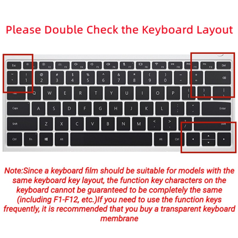 Film Pelindung Keyboard Bahan Silikon Ultra Tipis Tahan Air Tahan Debu Untuk Huawei Honor Matebook 13