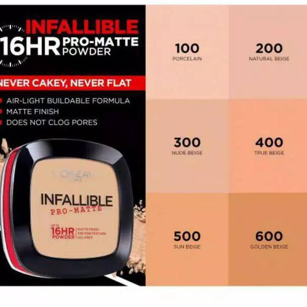 8.8 BIG SALE FASION LOREAL PARIS Infallible Pro Matte 16Hr Powder Pro Matte Powder LOREAL