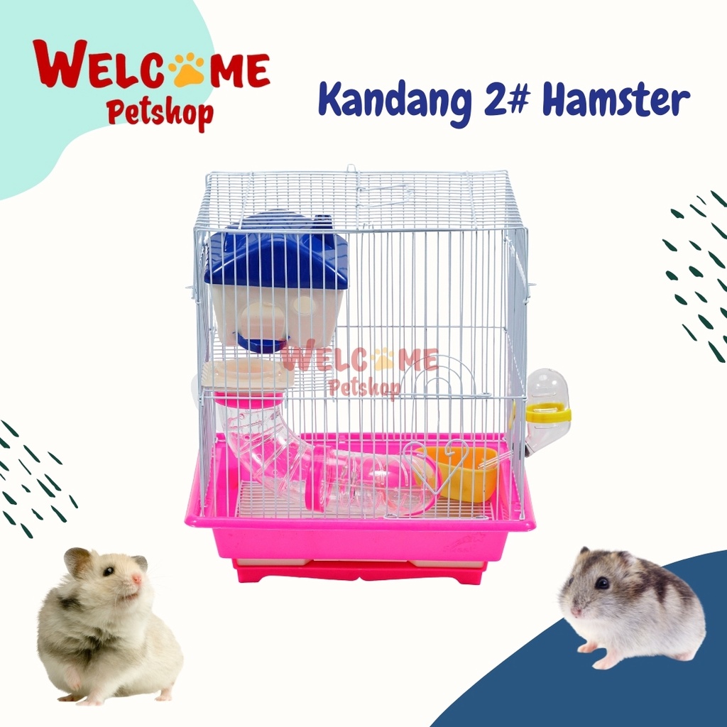 Kandang Hamster 2# (Tipe 1) / Rumah Hamster / Kandang Hamster / Kandang