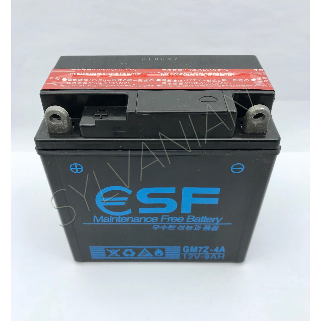 AKI GM7Z-4A / 12N9-BS THUNDER - BAJAJ PULSAR  ESF GM 7Z