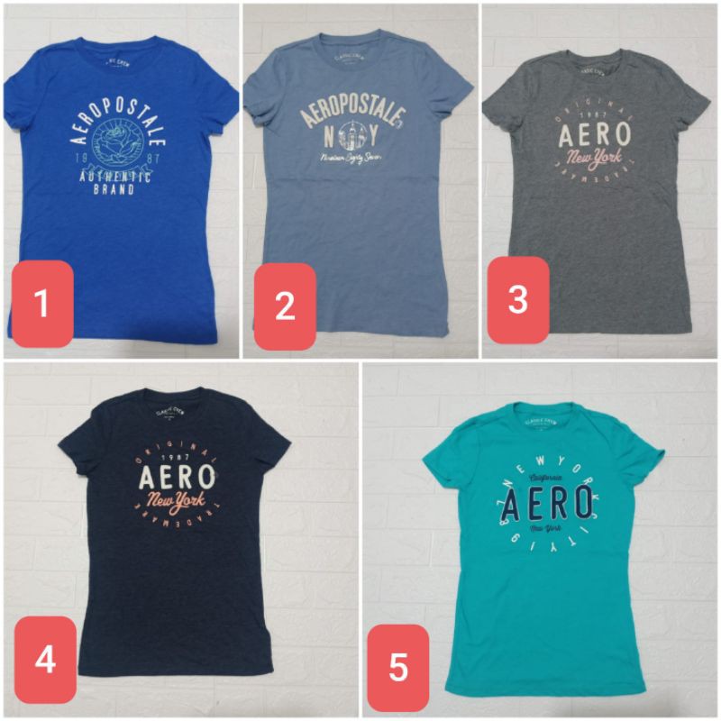 KAOS WANITA AEROPOSTALE BORDIR POLOS