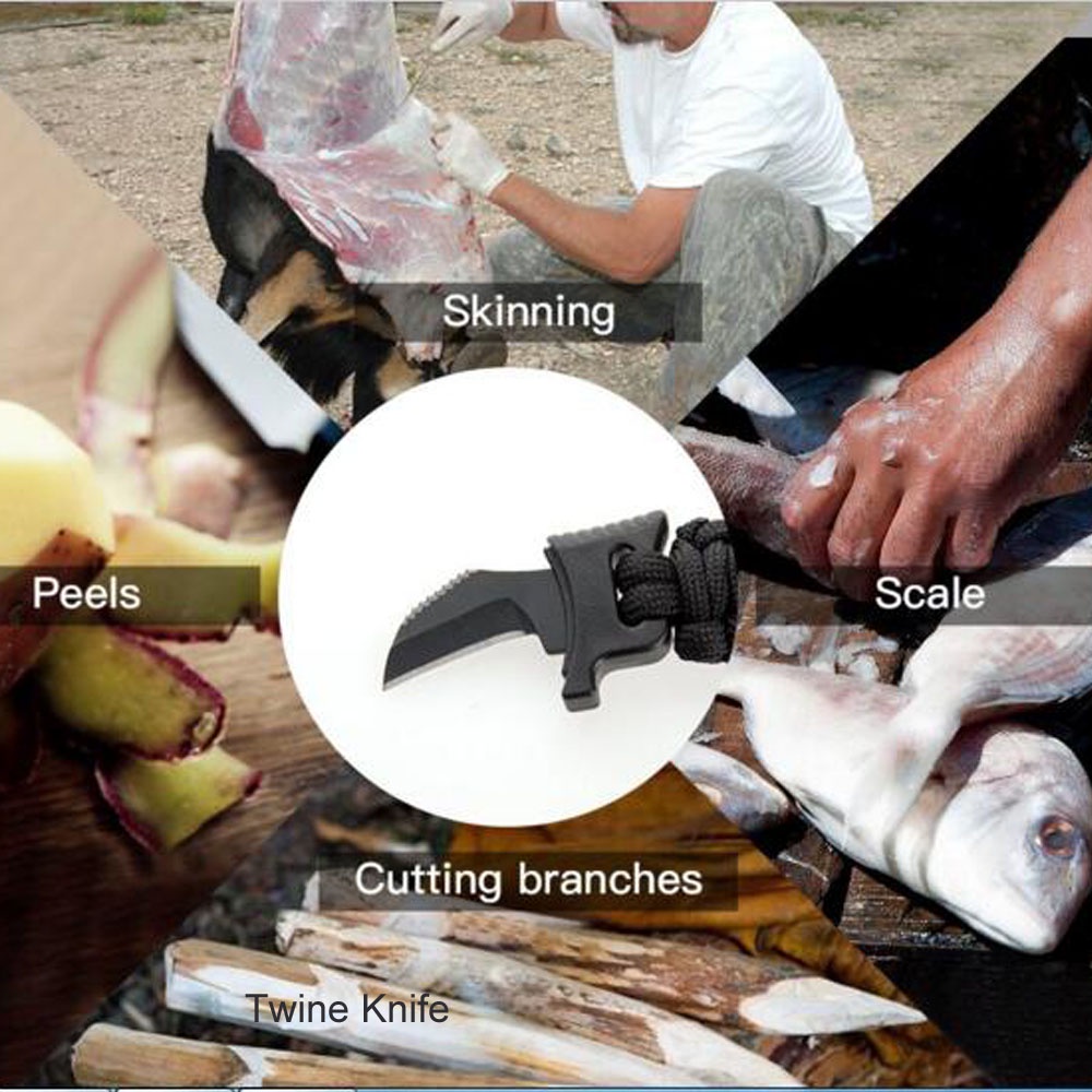 Overview of Gelang Kompas Peluit Pisau Multifungsi Survival Tools EDC Parachute Cord Bracelet - B002-6PACKAGE CONTENTS