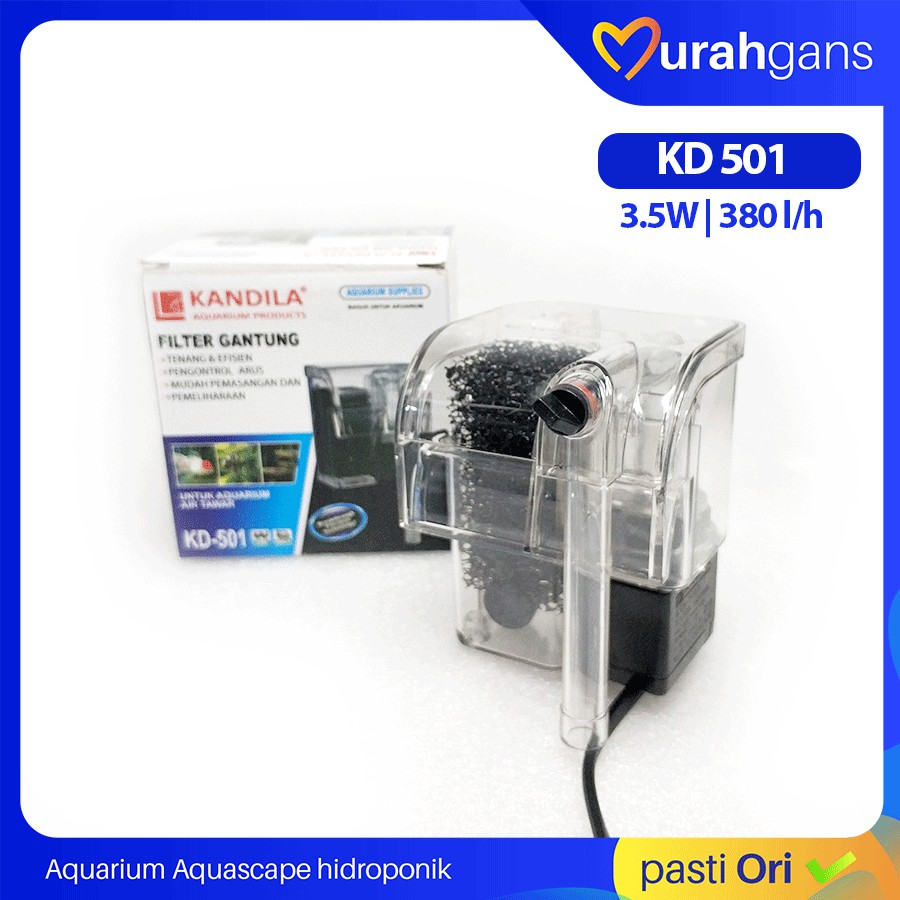 Pompa Aquarium KANDILA 501 Filter Hang On gantung
