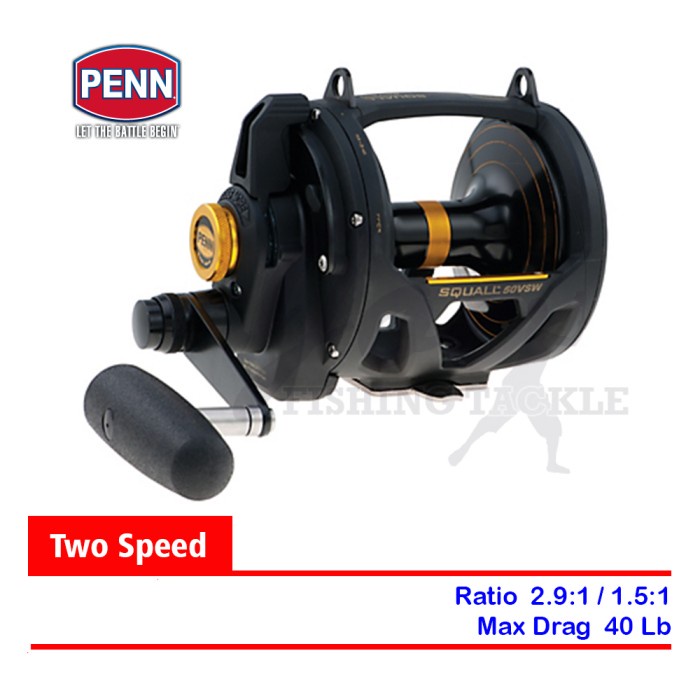 Penn Squall Lever Drag 2 Speed - SQL50VSW