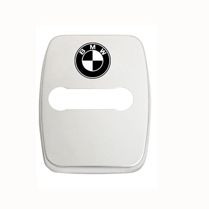 4pcs Stiker Cover Kunci Pintu Mobil Bahan Stainless Steel Untuk BMW X1 X3 X5 X6 M3 M5 M6 E46 E39 E90 E60