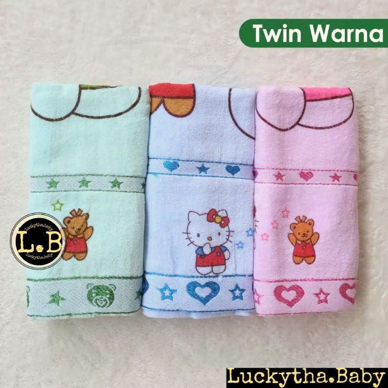 HANDUK BAYI TWIN Warna100X50 / HANDUK BAYI HALUS / HANDUK ANAK