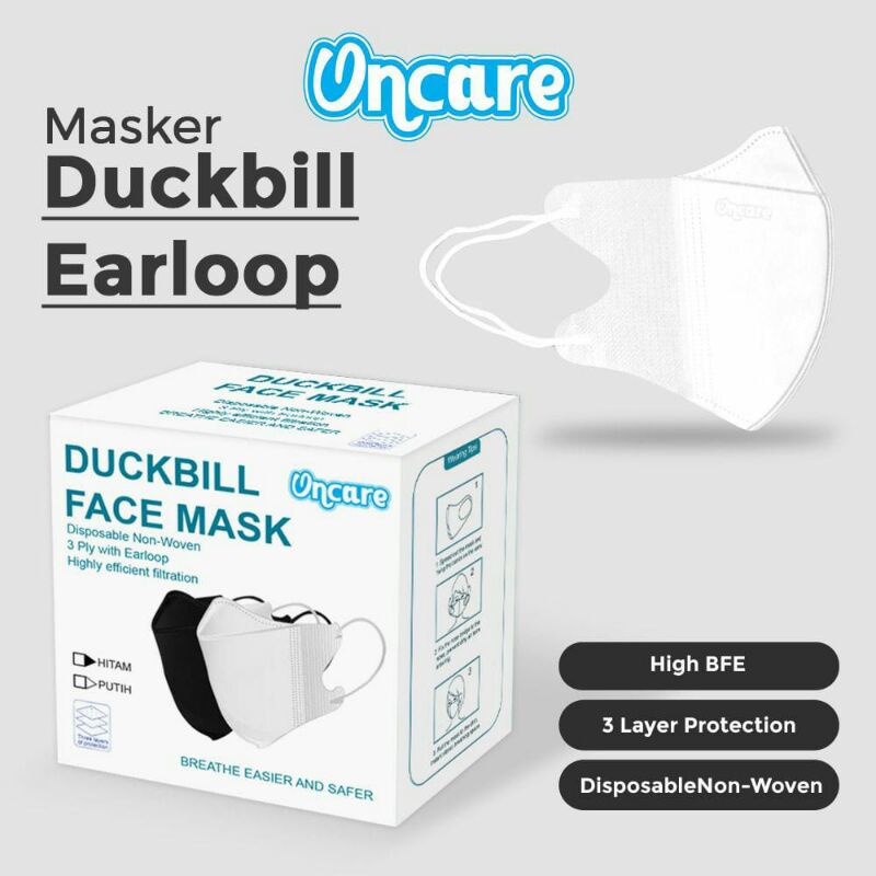 masker duckbill premium 3ply 50 pcs duckbil ONCARE / face mask / OXYCARE / Careion / Wemask