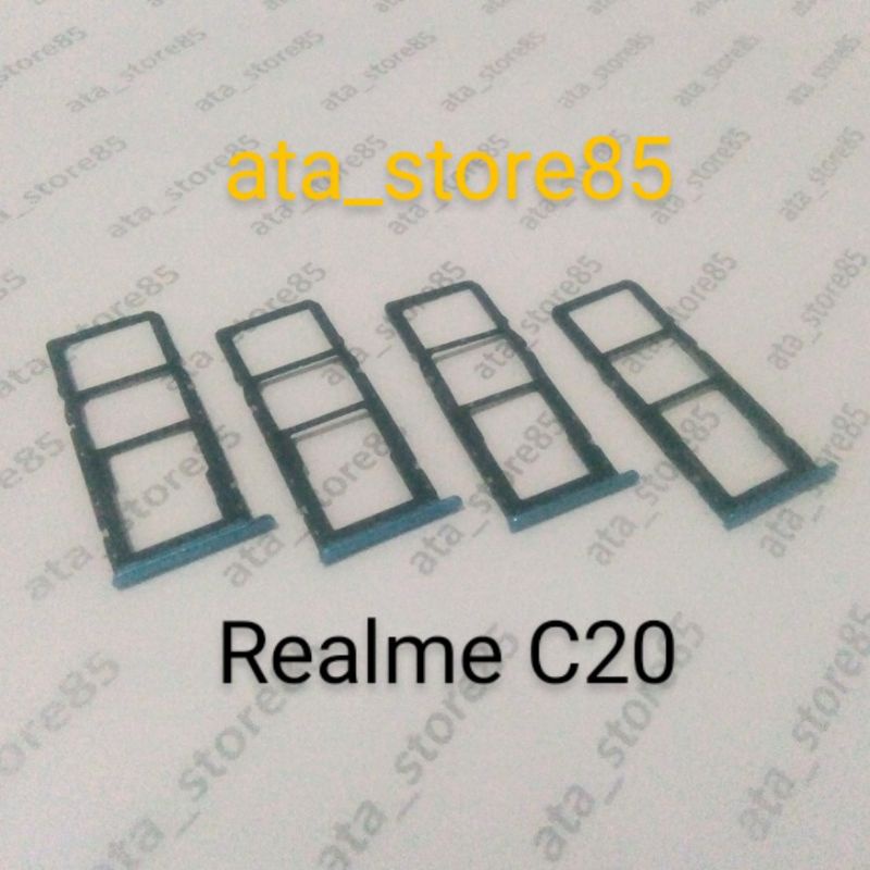 Simtray Realme C20 | Realme C 20 SimLock Slot Sim SimCard Tempat Kartu Original