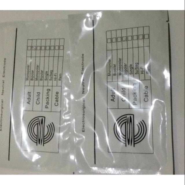 Jual Esu plate / electrosurgical neutral electrode disposable Shopee