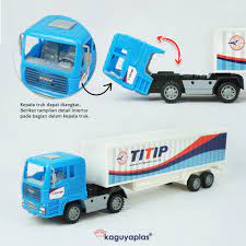 MOBIL TRUCK CONTAINER KGP127 - MERAH, KUNING, HIJAU, DAN BIRU