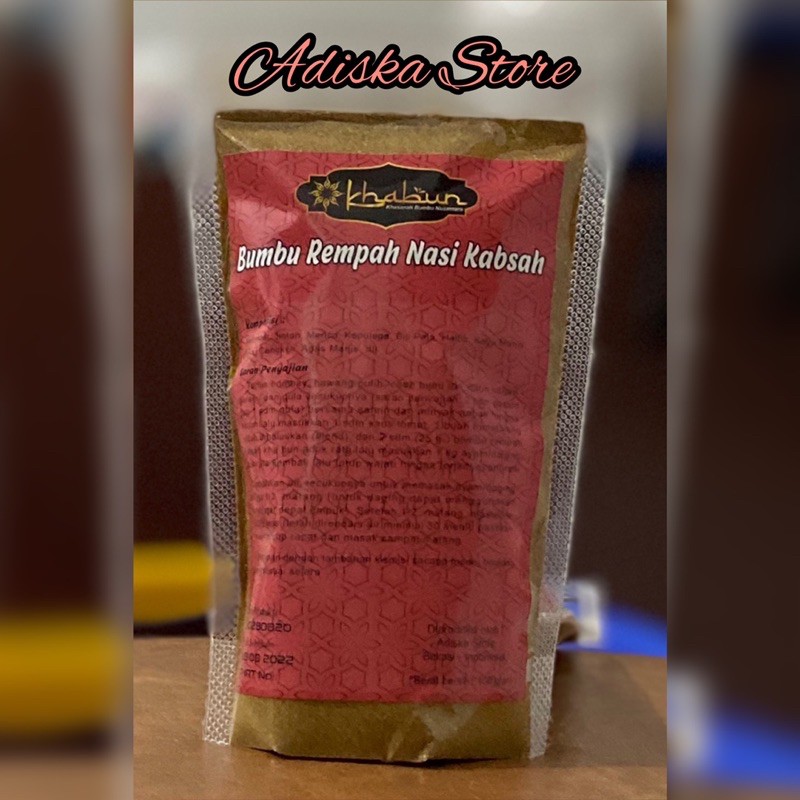 

Bumbu Nasi Kabsah Khabun (Bukhari) 100 gr