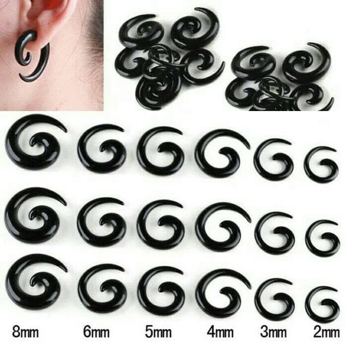 Flare Tunnel Ear Plugs Expander plug telinga acrylic tindik piercing Promooo