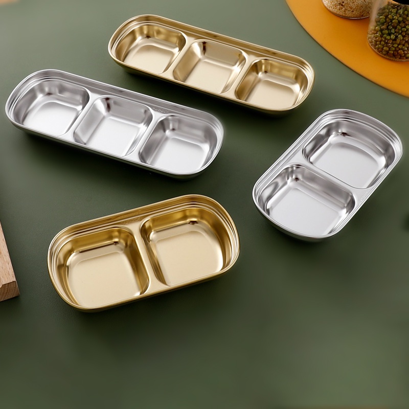 Tempat Sambal Gold / Bumbu Bawang Stainless Steel Emas Korea