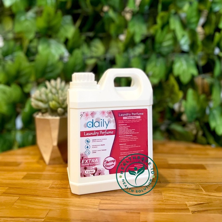 PEWANGI PAKAIAN BAJU GRADE A DAILY PARFUM LAUNDRY EXTRA DISINFECTION 1 LITER CHERRY BLOSSOM