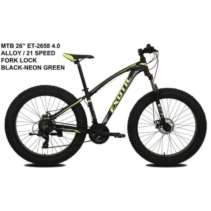 Dijual Sepeda gunung MTB 26 Exotic 2658 Fatbike 4.0 Limited