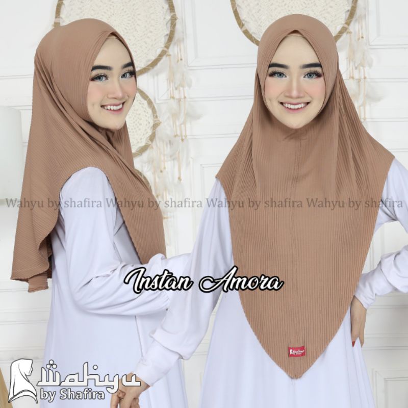 INSTAN AMORA PLISKET JERSEY WAHYU BY SHAFIRA HIJAB TERBARU SAHARASCARF