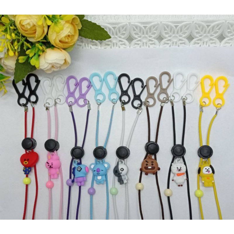 1 pcs strap masker anak strap masker bts Tali Masker Anak Murah Konektor 2in1