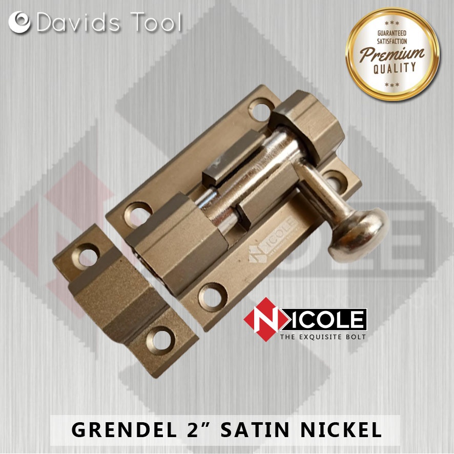 Grendel Pintu Gerendel Jendela Aluminium Alumunium Almunium 2 3 inch Nicole Sn