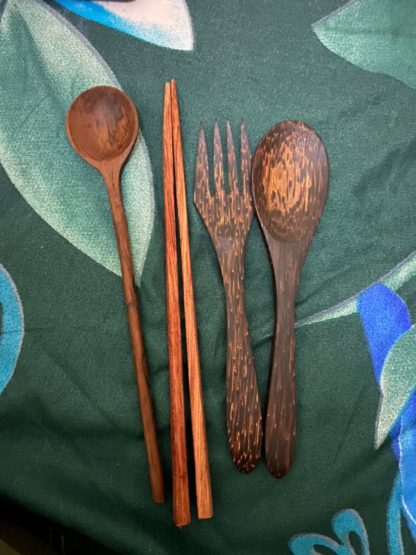 Sendok Garpu Kayu Set 17cm Aren