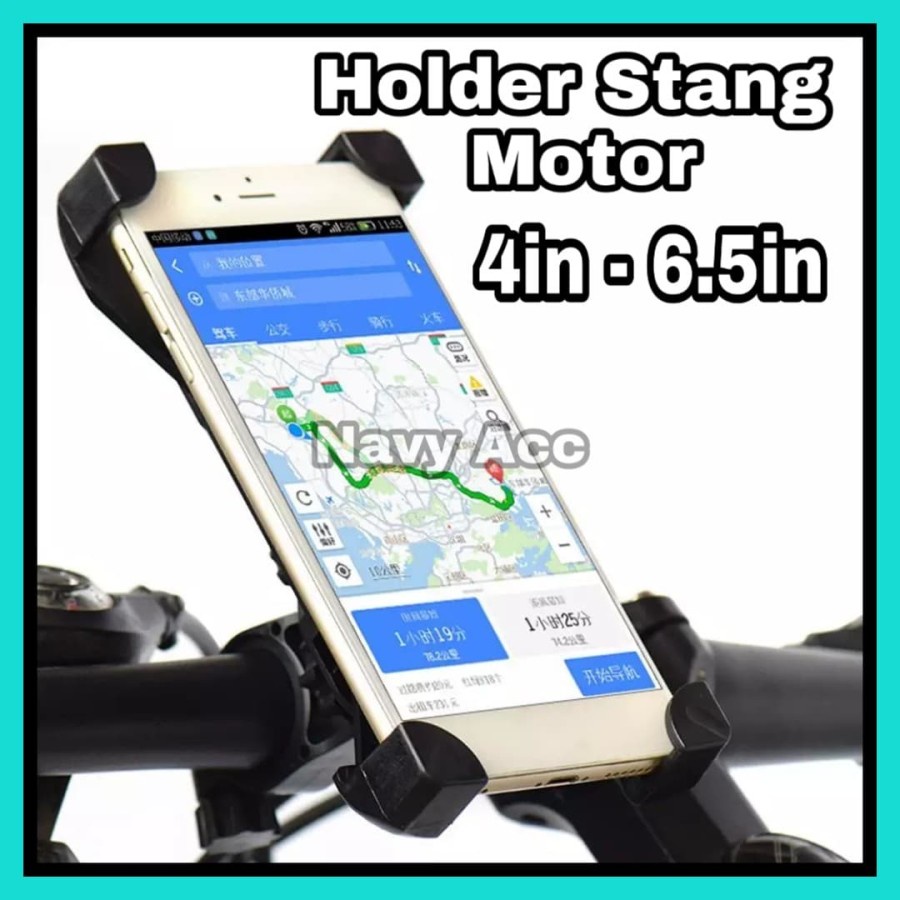 Holder Stang Sepeda / Motor - Dudukan Hp Stang - Bike Phone Holder HSM01