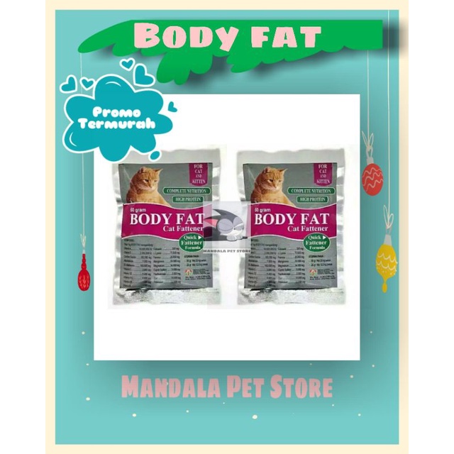 BODY FAT CAT FATTENNER - Obat Vitamin Penggemuk Kucing