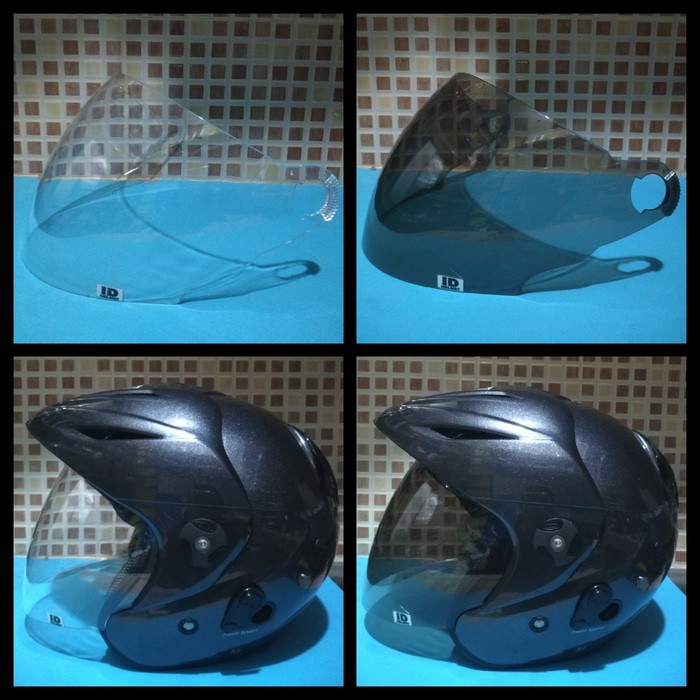 SALE KACA HELM, VISOR CABERG SLR ARROW, J STAR 2VISSION, HONDA TRX (HITAM) HELM MOTOR