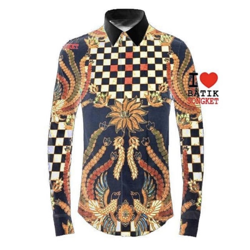 Kain Kemeja Batik Tulis Pria Wanita Lengan Pendek Panjang 59