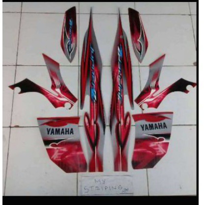 Striping jupiter z burhan merah silver 2008 2009