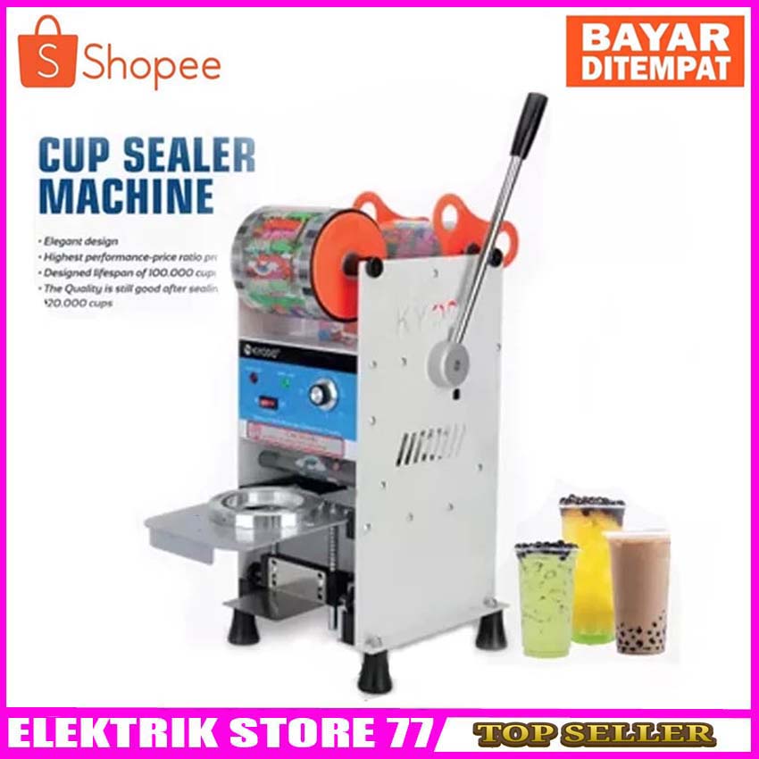 OMICKO C39 mesin cup sealer/Pres gelas minuman/Cup Sealer UKURAN 12OZ -220Z