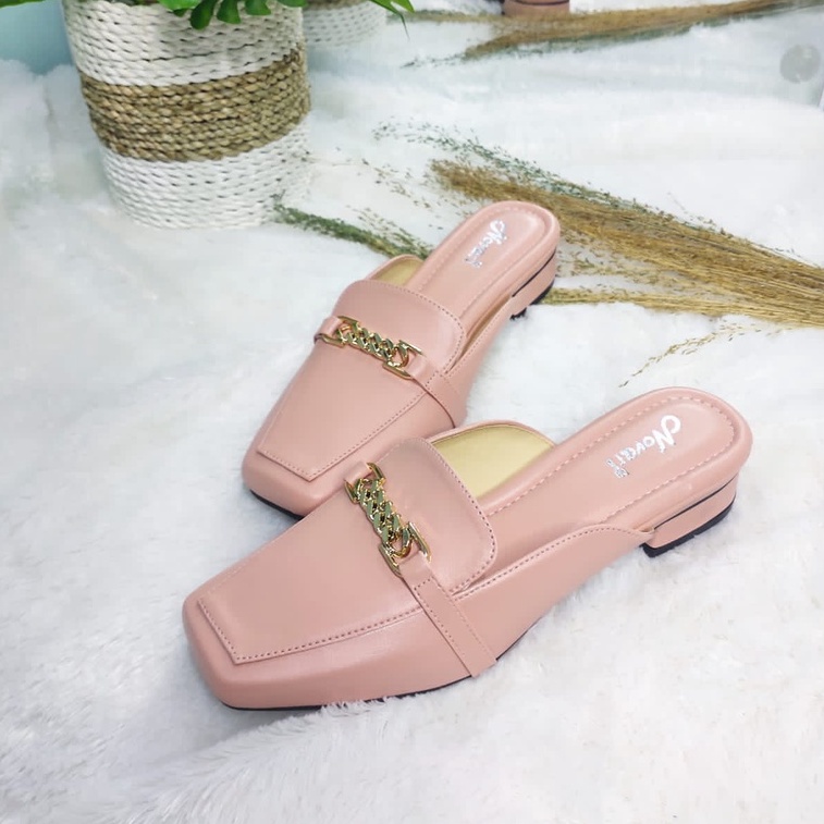 Sandal Flat Wanita Hak 3cm Terbaru Novari H13