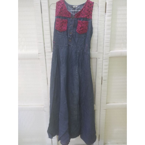 preloved overall jeans