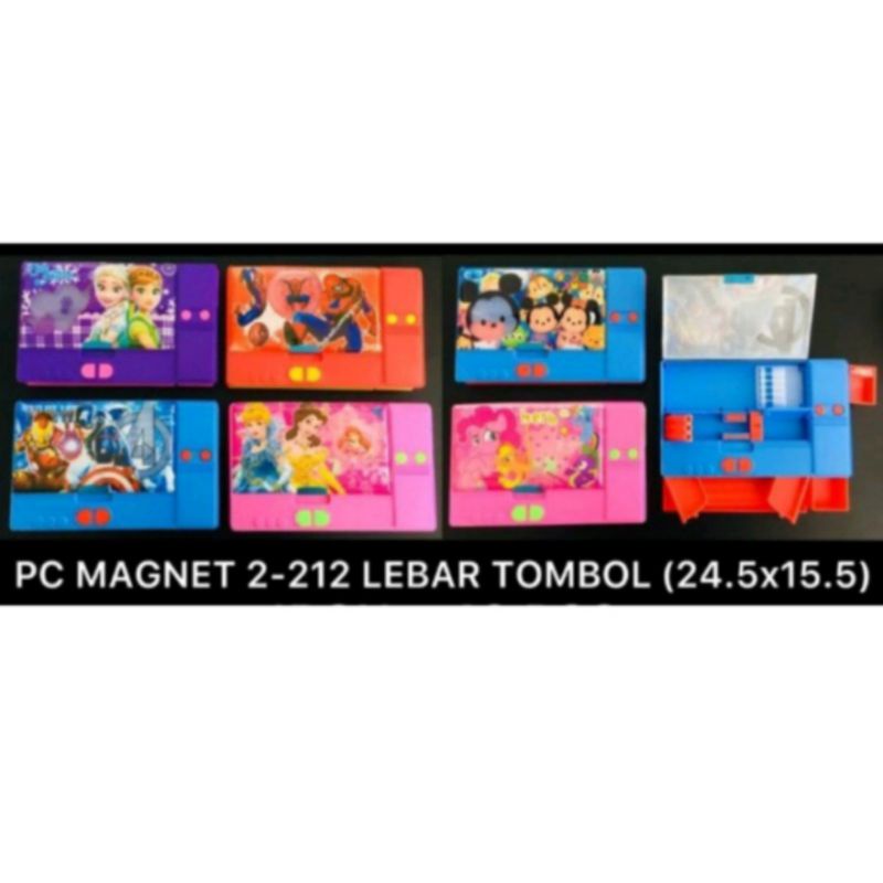 

Tempat pensil magnet tombol lebar karakter / Kotak pensil magnet tombol karakter