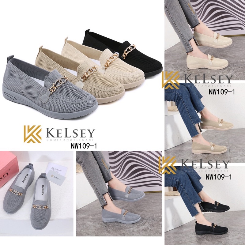 (GRATIS ALAS KAKI) Nicole Sepatu Slip On Wanita Kelsey NW109-1 / Sepatu Wanita