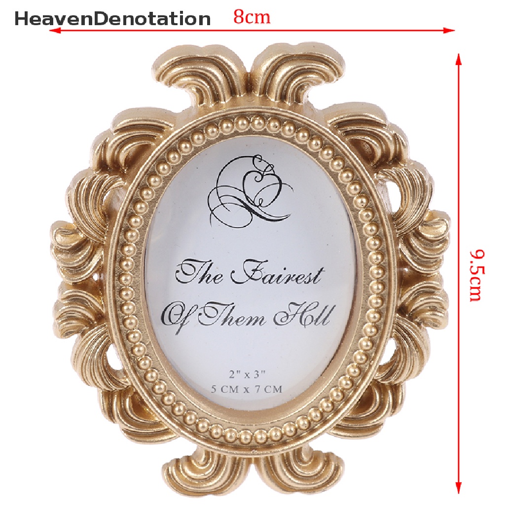 [HeavenDenotation] Retro Decorative Flower Photo Frame Wedding Home Decor Desktop Picture Frame