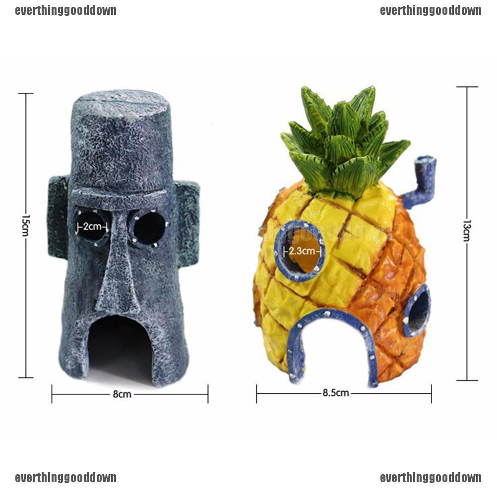 Ornamen Desain Spongebob House Lucu  untuk Dekorasi  