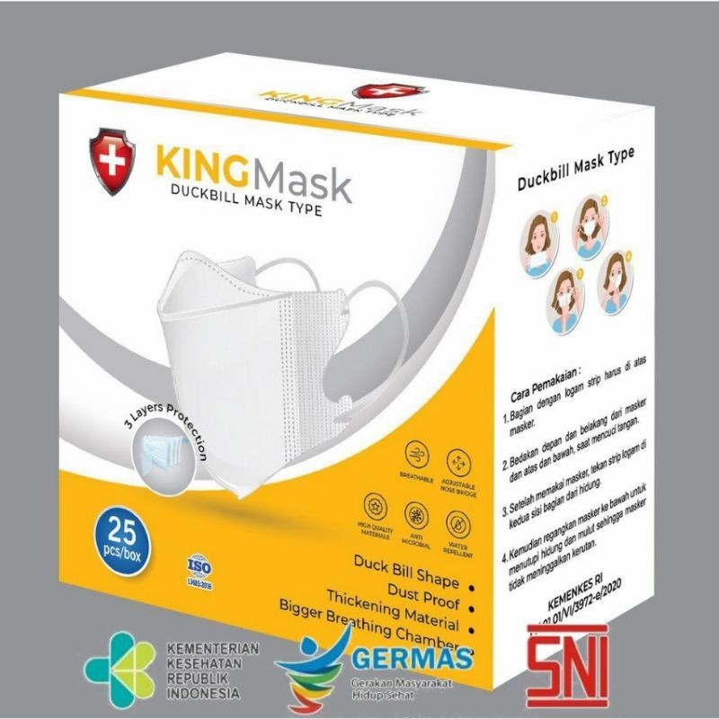 MASKER DUCKBILL KING MASK ISI 25 PCS