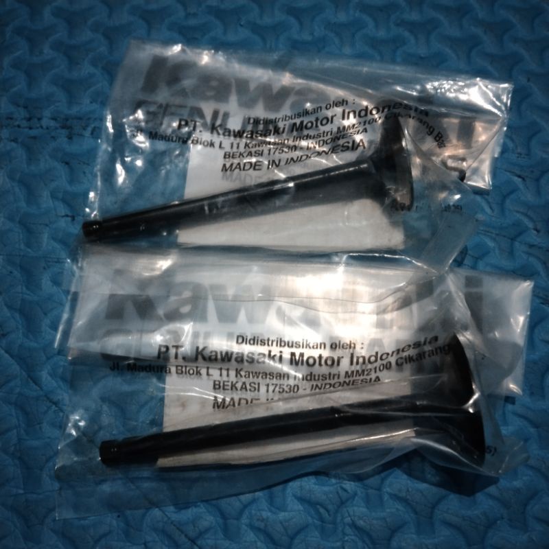 payung klep in ex KLX 150 sepasang original Kawasaki 12005-0725 12004-0049