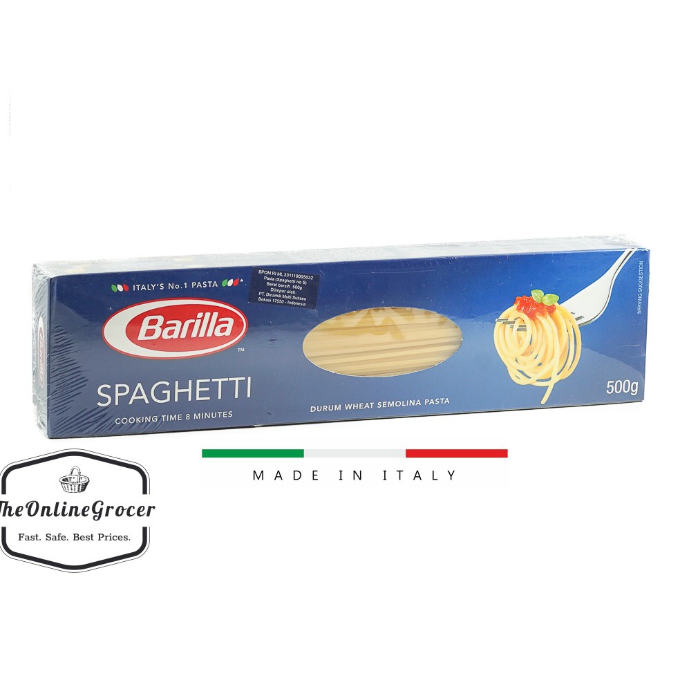 Barilla Spaghetti/Mie Pasta Spaghetti 500gr