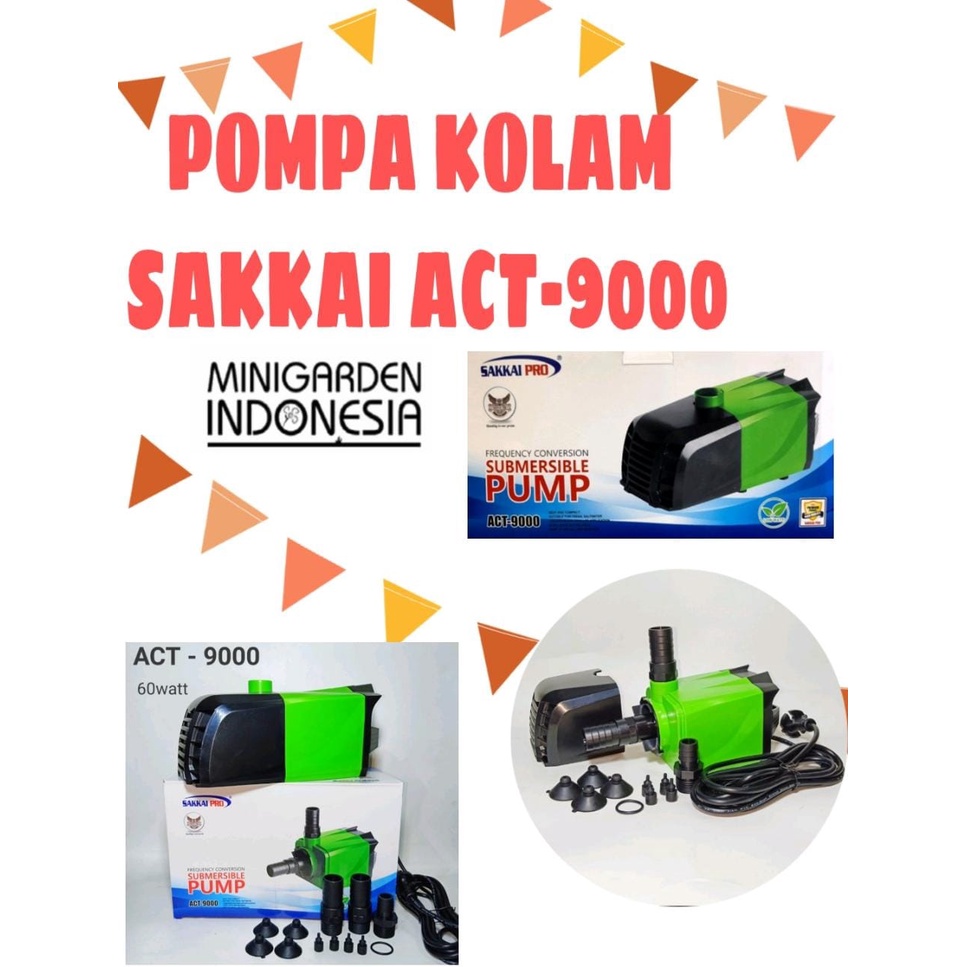 POMPA AIR CELUP KOLAM SAKKAI ACT-9000 SUBMERSIBLE PUMP HIDROPONIK