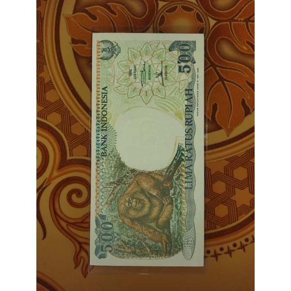 UANG KUNO 500 RUPIAH ORANG UTAN UNC