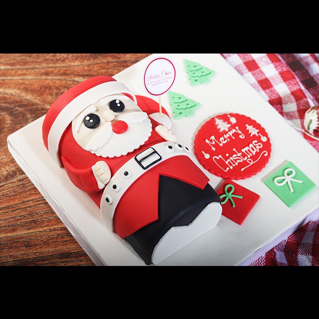 

Kue Natal / Roll Cake Fondant Christmas Cake panjang +/- 20 cm