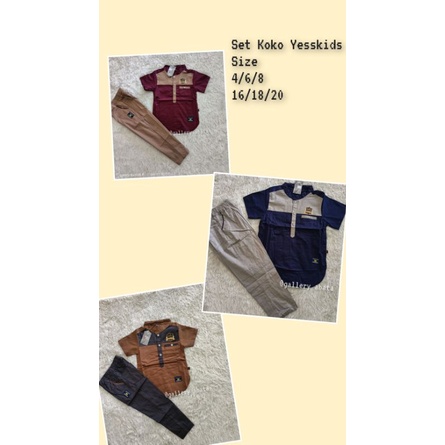 SET BAJU KOKO ANAK YESS KIDS/KOKO KURTA ANAK