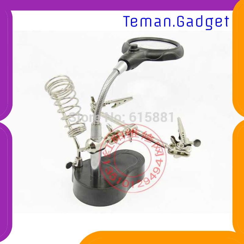 TG-DE136 Taffware Alat Pegangan Solder Helping Hand dan Kaca Pembesar - TE-801